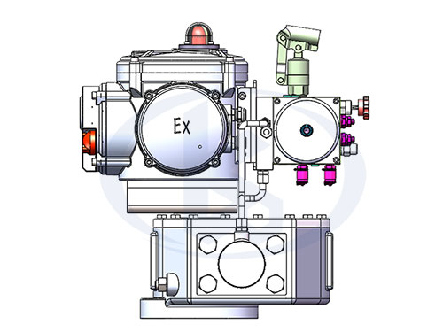 撥叉式電液執(zhí)行器結(jié)構圖示