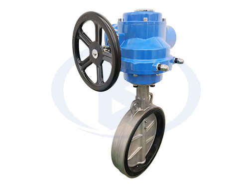 不銹鋼電動對夾蝶閥