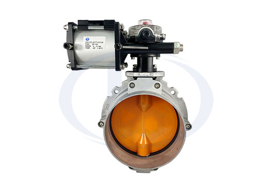 單法蘭氣動(dòng)粉塵蝶閥